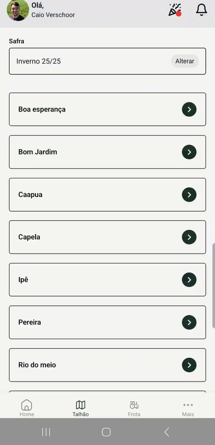 App da Brever no campo